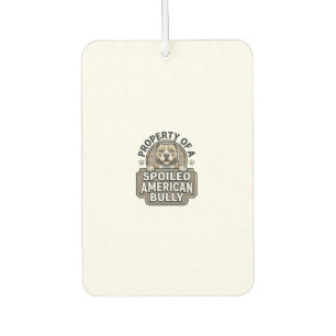 Spoiled American Bully Vintage Engraving Design_1 Car Air Freshener
