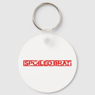 Spoiled Brat Stamp Key Ring
