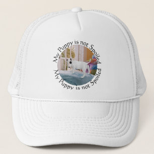 Spoiled? Bull Terrier Puppy . . . Not Trucker Hat
