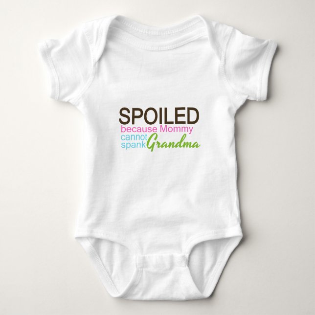 Spoiled By Grandma Baby Bodysuit (Front)