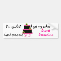 Spoiled Cake Diva bumper sticker