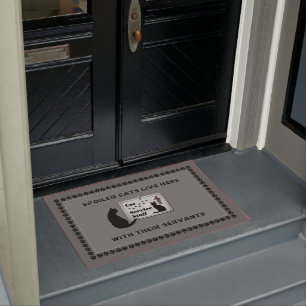 Spoiled Cats with Servants (customisable) Doormat