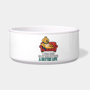 Spoiled Dog King Funny Quote Illustration