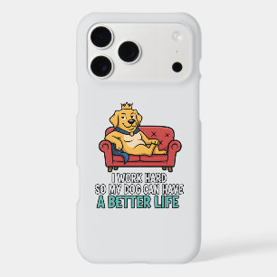 Spoiled Dog King Funny Quote Illustration