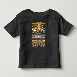 Spoiled Grandson Awesome Grandma Grandchild Toddler T-Shirt