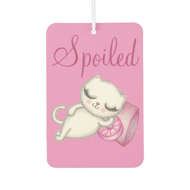 Spoiled Kitty Air Freshner Car Air Freshener (Front)