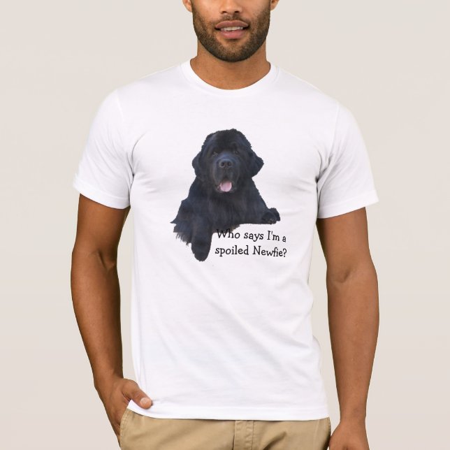 Spoiled Newfoundland Dog T-Shirt (Front)