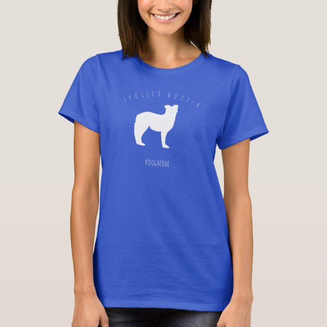 Spoiled Rotten Australian Shepard Dog Mum T-Shirt (Front)
