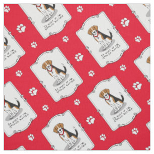 Spoiled Rotten Beagle (tri colour 3) Dog Funny Fabric