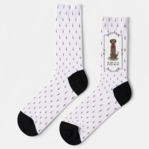 Spoiled Rotten Chocolate Lab Labrador Retriever Socks