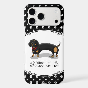 Spoiled Rotten Dachshund Dog (S black & tan) Cute