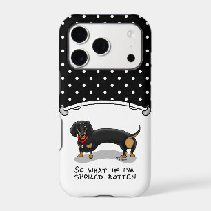 Spoiled Rotten Dachshund Dog (S black & tan) Cute