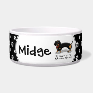 Spoiled Rotten Dachshund (S black & tan) Cute dog