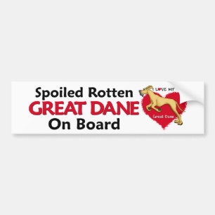 Spoiled Rotten Fawn Dane UC Bumper Sticker