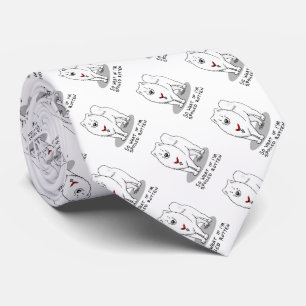 Spoiled Rotten Samoyed Dog Cute Attitude Funny Tie