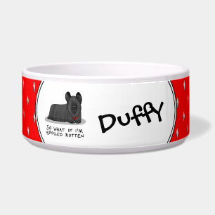 Spoiled Rotten Skye Terrier Dog (black) Cute Funny