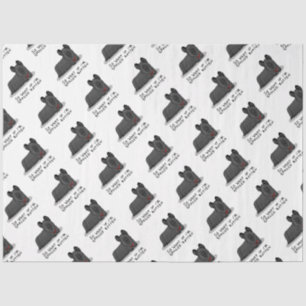 Spoiled Rotten Skye Terrier Dog (black) Cute Funny Tissue Paper