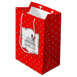 Spoiled Rotten Skye Terrier Dog (silver) Cute Fun Medium Gift Bag