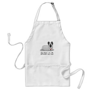 Spoiled Rotten Skye Terrier Dog (silver) Cute Fun Standard Apron