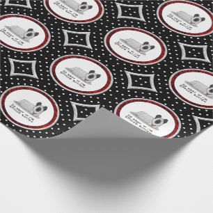 Spoiled Rotten Skye Terrier Dog (silver) Cute Fun Wrapping Paper