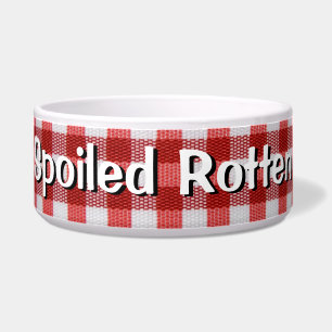 Spoiled Rotten Text on Gingham