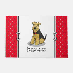 Spoiled Rotten Welsh Terrier Dog - Cute Doormat