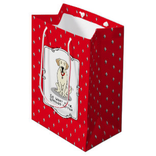 Spoiled Rotten Yellow Lab Labrador Retriever Funny Medium Gift Bag