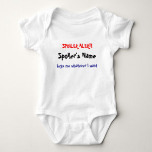Spoiler Alert for you to personalise Baby Bodysuit