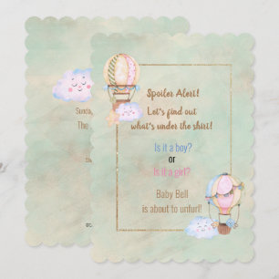 Spoiler Alert Gender Reveal Party Invitation