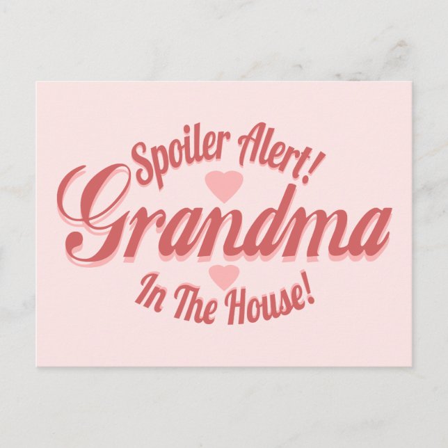 Spoiler Alert Grandma Postcard (Front)