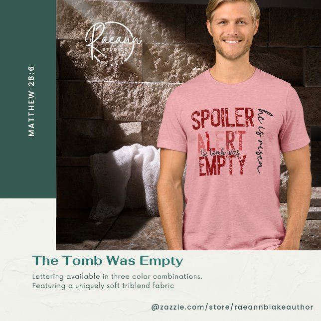 Spoiler Alert - The Tomb Was Empty Tri-Blend Shirt (Creator Uploaded)