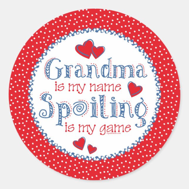Spoiling Grandma (pd) Sticker (Front)