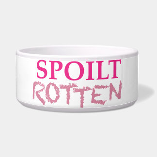 Spoilt Rotten Logo Large Pet Bowl