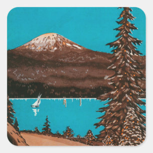 Spokane Advertising Poster #2Spokane, WA Square Sticker