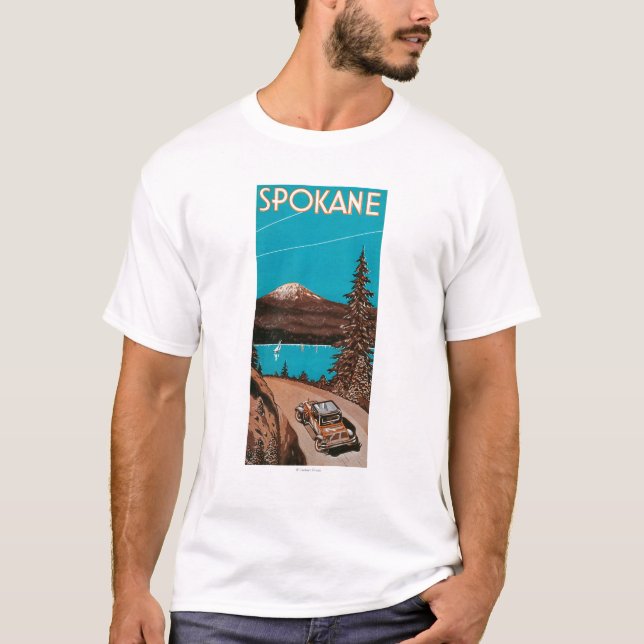 Spokane Advertising Poster #2Spokane, WA T-Shirt (Front)