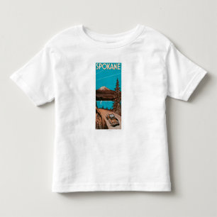 Spokane Advertising Poster #2Spokane, WA Toddler T-Shirt