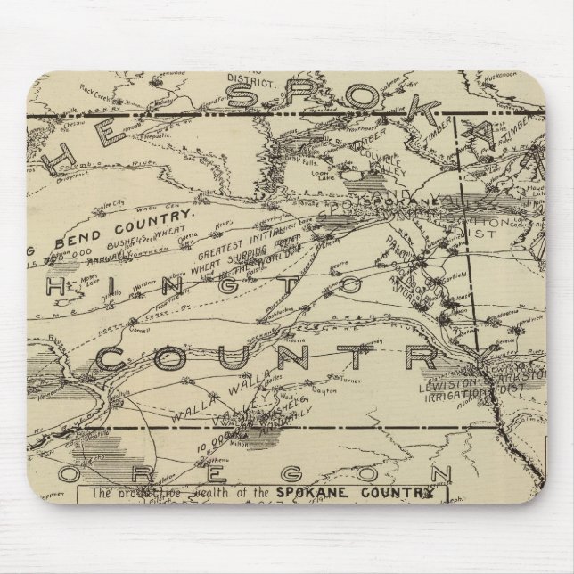 Spokane Country Mouse Mat (Front)