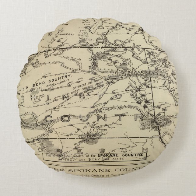 Spokane Country Round Cushion (Front)