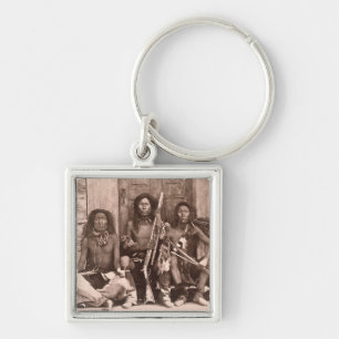 Spokane Indians, 1861 (b/w photo) Key Ring