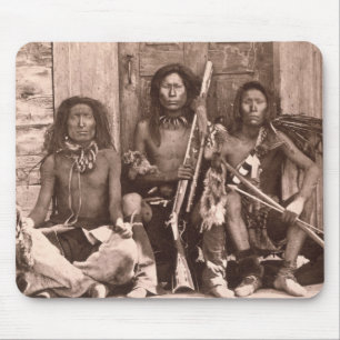 Spokane Indians, 1861 (b/w photo) Mouse Mat