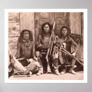 Spokane Indians, 1861 (b/w photo) Poster