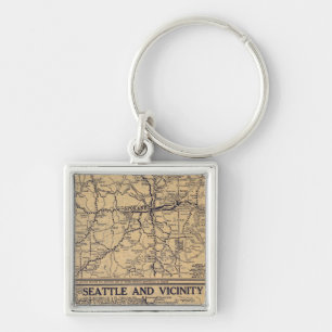 Spokane, Seattle Key Ring