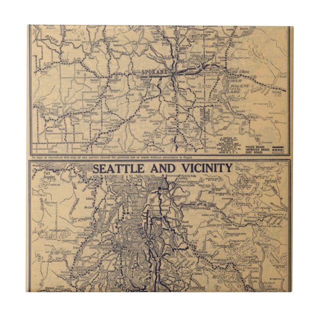 Spokane, Seattle Tile (Front)