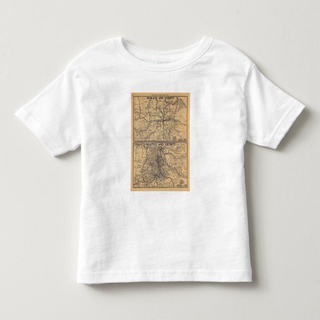 Spokane, Seattle Toddler T-Shirt (Front)