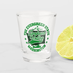 Spokane Valley,Washington Shot Glass