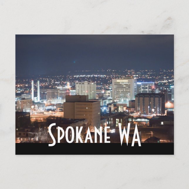 SPOKANE WA POSTCARD (Front)