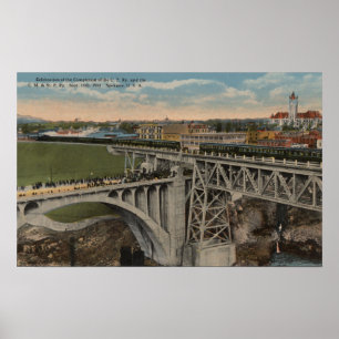 Spokane, WA - Union Pacific Railway Completion Poster