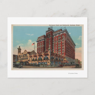 Spokane, WA - View of Davenport Hotel #1 Postcard