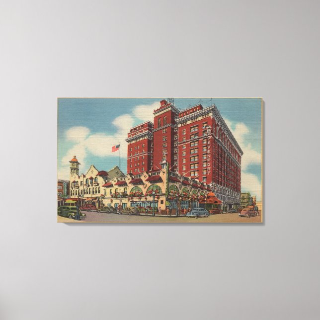 Spokane, WA - View of Davenport Hotel #2 Canvas Print (Front)