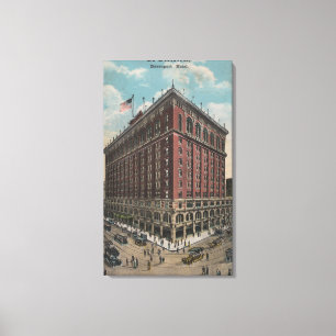 Spokane, WA - View of Davenport Hotel Canvas Print
